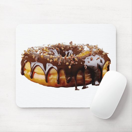 Tapis De Souris SlipperyJoe's decadent donut covered thick glossy  (Avec souris)