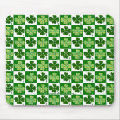 Tapis De Souris SlipperyJoe's Green four-leaf clovers Saint Patric (Devant)