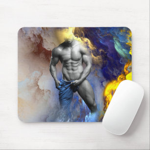 Tapis De Souris SlipperyJoe's Homme torride abdos torse nu sixpack