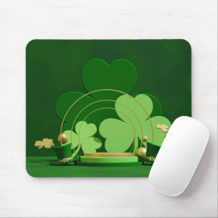 Tapis De Souris SlipperyJoe's Saint Patrick's Day trèfle à trois f