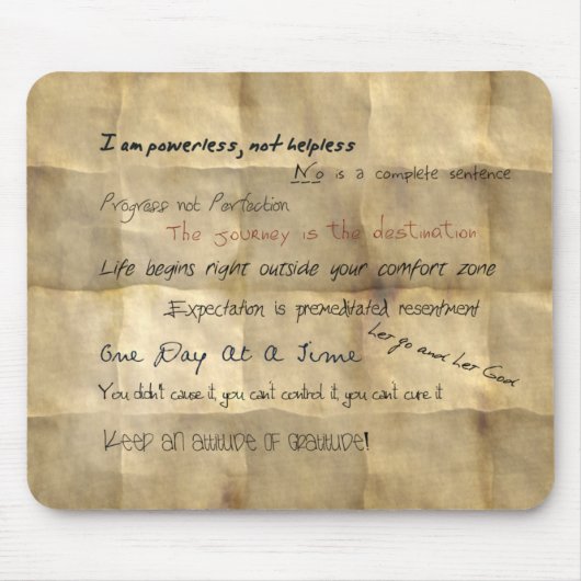 Tapis De Souris Slogans Mousepad de motivation d'Al-bientôt (Devant)