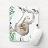 Tapis De Souris Sloth Momma (Avec souris)