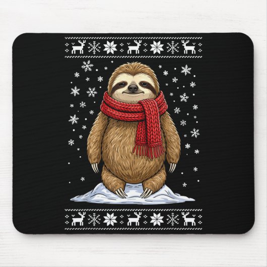 Tapis De Souris Sloth Ugly Christmas (Devant)