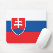 Tapis De Souris Slovakia Flag (Avec souris)