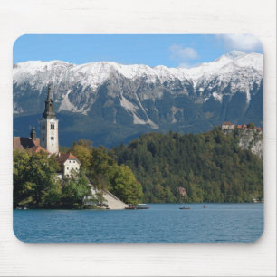 Tapis De Souris Slovénie, Bled, lac de Bled, île de Bled, Bled 2