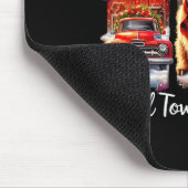 Tapis De Souris Small Town Christmas Highland Cow Western Art (Coin)