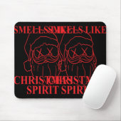 Tapis De Souris Smells Like Christmas Srit Santa Claus Xmas T Shir (Avec souris)