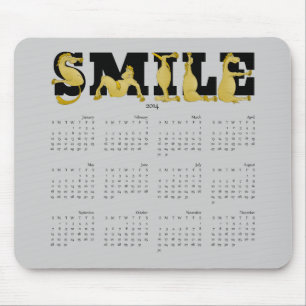 Tapis De Souris SMILE calendrier poney flexible 2014