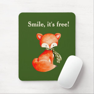 Tapis De Souris Smile Fox Design Mousepad