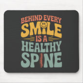 Tapis De Souris Smile Healthy Spine Chiropractor Conception de dev (Devant)