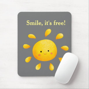 Tapis De Souris Smile Sun Design Mousepad
