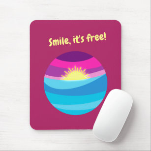 Tapis De Souris Smile Sunset Design Mousepad