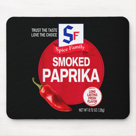 Tapis De Souris Smoked Paprika Halloween Sce Costume Group Matchin (Devant)