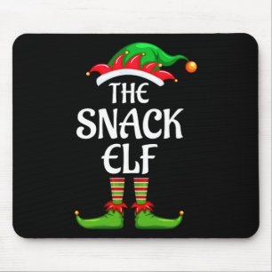 Tapis De Souris Snack Elf Matching Family Group Fête de Noël