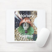 Tapis De Souris Snacking de lapin mignon (Avec souris)