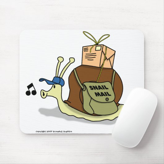 Tapis De Souris Snail mail Mousepad (Avec souris)