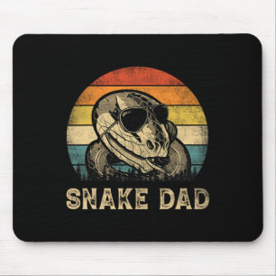 Tapis De Souris Snake Papa Snake Amateurs de serpent Papa Fête des