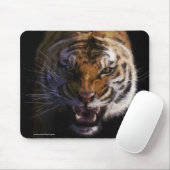Tapis De Souris Snarling Bengale Tiger Beaux Art Faune Mousepad (Avec souris)