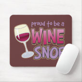 Tapis De Souris Snob fier de vin (Avec souris)