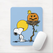 Tapis De Souris Snoopy & Bois Nid Avec Jack O'Lantern (Avec souris)