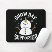 Tapis De Souris Snow Day Suprter Snowflake Funny Teacher Christmas (Avec souris)