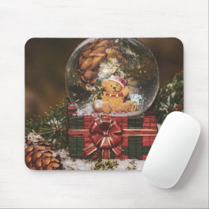 Tapis De Souris Snow globe with cute Bear