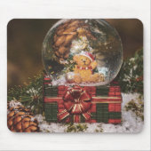 Tapis De Souris Snow globe with cute Bear (Devant)
