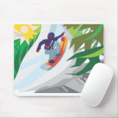 Tapis De Souris Snowboard (Avec souris)
