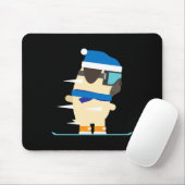 Tapis De Souris Snowboard Carlin Wintersport Idée cadeau (Avec souris)