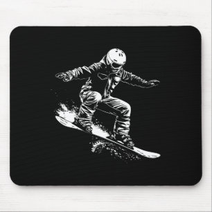 Tapis De Souris Snowboard Dessin Snowboard Slope 1