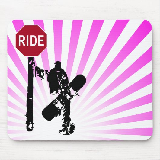 Tapis De Souris snowboard... direction ? (Devant)