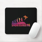Tapis De Souris Snowboard Evolution du snowboard Freestyle Snowboa (Avec souris)