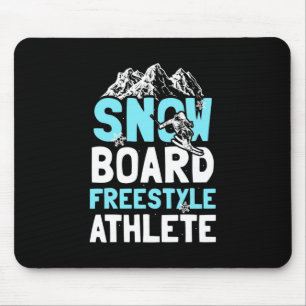 Tapis De Souris Snowboard Freestyle Athlète