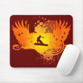 Tapis De Souris snowboard hi-fi. (Avec souris)