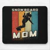 Tapis De Souris Snowboard Maman Snowboard Mère Snowboard Maman Sno (Devant)