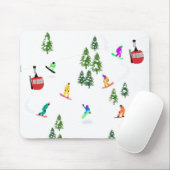 Tapis De Souris Snowboard moderne Snowboard (Avec souris)