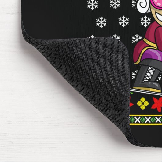 Tapis De Souris Snowboard Nutcracker Snowboard Laid Noël S (Coin)