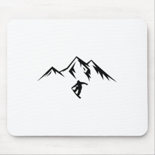Tapis De Souris Snowboard Shirt Snow Mountain Winter Snowboard