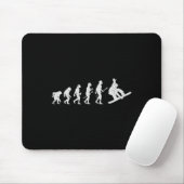 Tapis De Souris Snowboard Ski Snowboard Hiver Amusant Evolu (Avec souris)