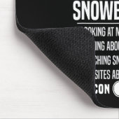 Tapis De Souris Snowboard Snowboard Bacon 5 choses que j'aime Almo (Coin)