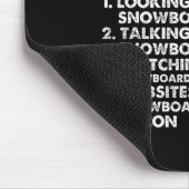 Tapis De Souris Snowboard Snowboard Bacon 5 choses que j'aime Almo (Coin)