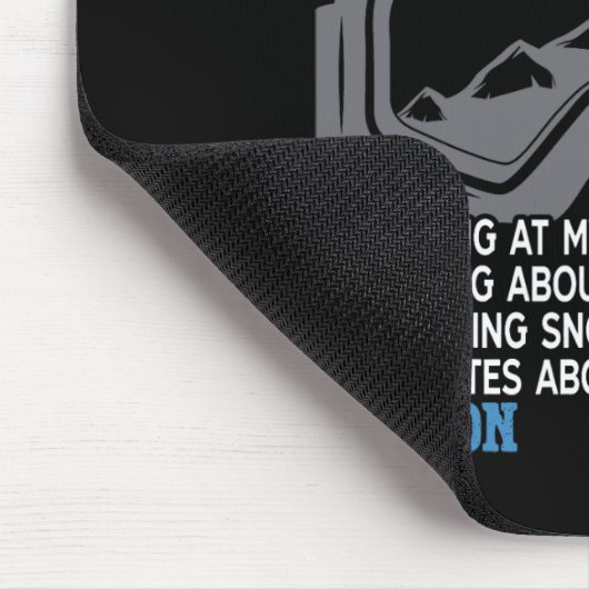 Tapis De Souris Snowboard Snowboard Bacon 5 choses que j'aime Almo (Coin)