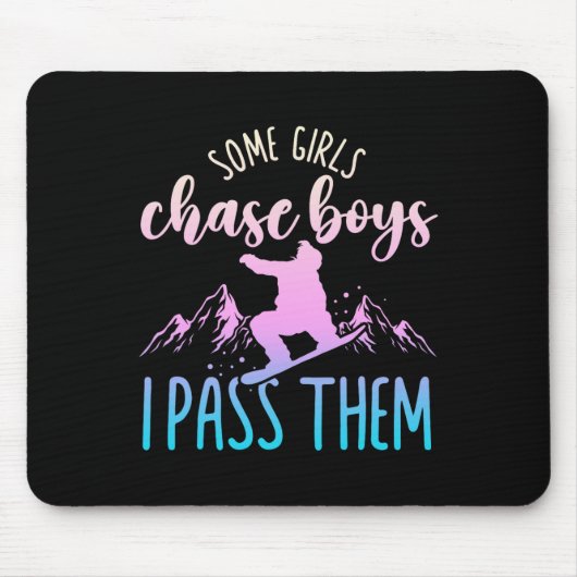 Tapis De Souris Snowboard Snowboard Quelques Filles Chase Boys I P (Devant)