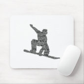 Tapis De Souris Snowboard Snowboard Snowboard (Avec souris)