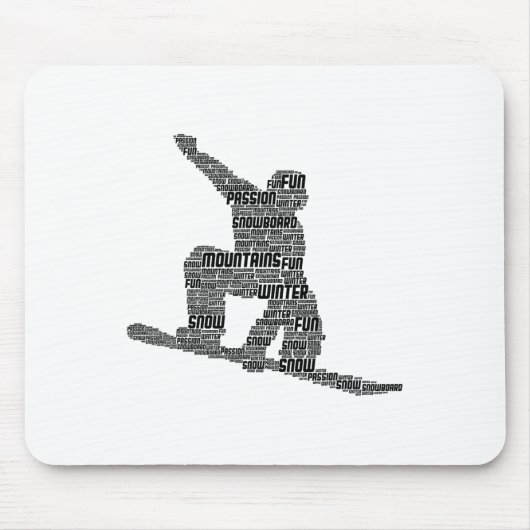 Tapis De Souris Snowboard Snowboard Snowboard (Devant)