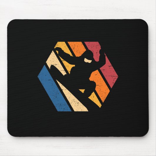 Tapis De Souris Snowboard Snowboard Snowboarder Ski Winter Love (Devant)