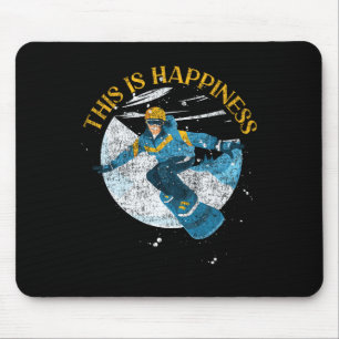 Tapis De Souris Snowboard Snowboard Vintage C'Est Le Bonheur