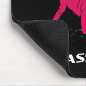 Tapis De Souris Snowboard Snowboard Vintage fille (Coin)