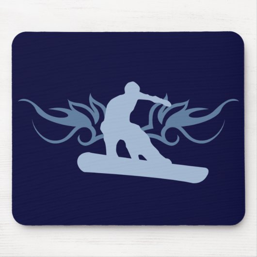 Tapis De Souris snowboard tribal. (Devant)
