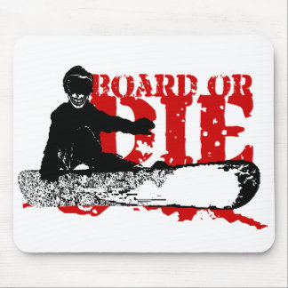 Tapis De Souris snowboardBOARD ou die